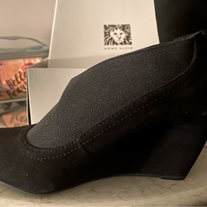 Anne Klein Suede Wedge
